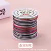 Cuerda Tejida a Mano No. Hilo de Jade 72 Hilos Segmentado Teñido Gradiente Colorido Cuerda de Cinco Colores Hilo para Pulsera DIY Nudo Chino Cuerda Venta al por Mayor