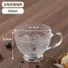 Ursinho Mark Copo de Vidro para Água Geleira Doméstico Resistente ao Calor Vidro Martelo Alça Copo Ins Copo de Café da Manhã Impressão de Logo