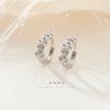Pendientes de plata de ley 925 con hebilla para mujer, pendientes dulces 2022, pendientes de botón con forma de flor para mujer
