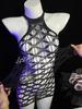 Huan también ropa interior sexy medias de talla grande sexy ropa de red sin entrepierna pasión tentación coqueteo caliente cama