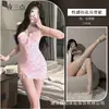 Pijama feminino floral puro três horas da noite, suspensórios sexy de renda rosa cereja, vestido curto e justo