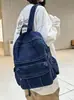 Mochila de Moda de Mezclilla Tendencia 2025 Nueva Versátil Gran Capacidad Estudiante Escolar Mochila de Viaje Casual para el Trabajo