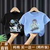 Novas Camisetas Infantis 2026 para Crianças Maiores, Roupas Infantis de Verão 100% Algodão, Camisetas de Manga Curta para Meninos, Roupas de Verão para Meninos, Camisetas de Verão da Moda