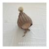 Chapéu de Lã Tricotado à Mão de Inverno Estilo Coreano Chapéu de Bebê Suéter de Bebê Chapéu Pontudo para Meninos e Meninas Chupeta