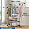 Estante Retráctil de Pie para Balcón Acero Inoxidable Tendedero Doble Barra Barra Sencilla para Ropa Dormitorio Elevable Hogar