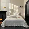 Funda de Cama Individual de Algodón Mercerizado de Fibra Larga 60S Proceso de Costura de Alta Densidad Lavado con Piedras a Alta Temperatura Juego de Ropa de Cama de Tres Piezas Estilo Minimalista