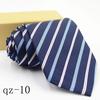 Tie homens de poliéster de seda 960 agulha 8cm moda desgaste formal gravata negócio em estoque atacado fornecimento direto da fábrica