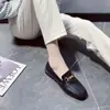Nuevos Zapatos Pequeños de Cuero Estilo 2025 Primavera y Verano para Mujer, Modernos y Versátiles, Tacón Bajo Estilo Británico, Cómodos para Primavera, Zapatos de Trabajo Suaves para Mujer