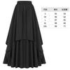 Código europeo transfronterizo de talla grande Explosiones de comercio exterior Falda estilo victoriano gótico retro para mujer Falda renacentista