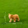 Paisaje en miniatura, figura de león creativa y realista, decoración DIY para jardinería, adecuada para exhibición en mesa