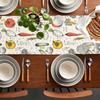 Amazon Zanahoria Patrón de Verduras Bandera de Mesa Transfronteriza Hogar Tela Mantel Almohadilla Sala de Estar Mesa de Comedor Mantel Decorativo