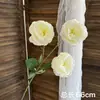Flores de Casamento Brancas Simulação Flores de Casamento Arranjo de Cena Flores Artificiais Paisagismo Flores de Fileira no Chão Decoração Suave Arte Floral Arranjo de Flores Rosas