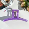 Pinza de Tiburón en Forma de T con Patrón de Mármol de Gama Alta para Cabello Semirrecogido en la Parte Trasera de la Cabeza, Estilo Coreano Pinza Grande de 13 cm para Mujeres