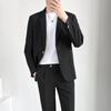 Versão coreana de ruffian solto bonito high-end sentimento quatro estações vento maduro leve pendurado terno moda terno casual terno masculino terno masculino