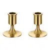 Portavelas Pequeño Transfronterizo Adornos Negro Dorado Decoración de Mesa Romántica Europea Accesorios para Fotografía de Celebridades de Internet Navideños Modernos