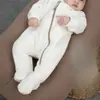 Enterizo Multicolor de Moda para Bebé Recién Nacido de Otoño, Conjunto para Gatear para Niños y Niñas, Mono de Color Sólido Abrigo de Moda