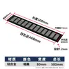 Orificio de Ventilación Disipación de Calor Negro Plateado Gabinete para Zapatos Rectangular Malla Transpirable Gabinete de Ventilación Armario de Vestir Aleación de Aluminio Malla Transpirable