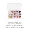 Caja de Muestras de Minerales de Cristal Natural Regalo Educativo de Ciencia para Niños Adorno Artesanal de Piedra Bruta Gema Mineral