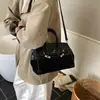 Bolsa Tote Elegante e Moderna com Recortes para Mulheres 2025 Outono Nova Cor Contrastante Versátil Grande Capacidade Ombro Único Transversal Bolsa Grande