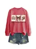 Es la temporada de touchdowns Sudadera personalizada para mujer moda sitio independiente de Amazon Wish