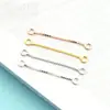 Aretes de Hilo de Plata S925 con Borlas Estilos Corto y Largo Colgantes para Oreja Cadena de Extensión Cadena para Oreja Joyería para Orejas Antialérgica Accesorios