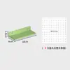 Accesorios para panel perforado ganchos decorativos estante de almacenamiento de agujero redondo organizador de escritorio de montaje en pared pegatinas magnéticas