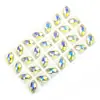 Botones de Vidrio con Pedrería de Color AB de Base Plana para Vestidos Cosidos a Mano y Accesorios para Vestidos de Novia