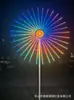 Luzes de Fogos de Artifício Digitais de LED Moinho de Vento Luminoso Luzes de Rua Impermeáveis ao Ar Livre Iluminação de Rua Quadrada Luzes de Fogos de Artifício Decorativas para Paisagem