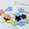 Botones de Estrella Lindos Más Vendidos, Materiales de Botones de Resina de Estrella de Cinco Puntas de Cuatro Agujeros de Alta Calidad para Manualidades DIY, Botones para Ropa de Muñecas