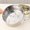 Cesta para Cocinar al Vapor de Acero Inoxidable 304 Bandeja para Cocinar al Vapor Doméstica Rejilla para Cocinar al Vapor Baozi Mantou Múltiples Niveles Varias Especificaciones Fácil de Limpiar Rejilla Simple para Cocinar al Vapor