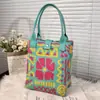 Bolso Tote de Punto de Gran Capacidad para el Viaje Diario, Regalo de Vacaciones, Bolso de Mano Souvenir, Bolso de Mano, Bolso de Hombro Único para Mujer