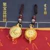 Um Item de Drop-Shipping: Chaveiro de Sapo Dourado Rotativo Tigela do Tesouro Zodíaco Pote Giratório, Item de Presente Criativo para Segurar na Mão