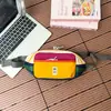 Bolso Cruzado de Hombro Único para Niños Estilo Coreano Color Dopamina Bloqueo de Color, Bolso de Pecho y Cintura Ligero para Deportes al Aire Libre para Niños y Niñas