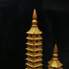 Em Estoque Liga Wenchang Torre de Cobre de Nove Andares Treze Andares Artesanato para Decoração de Casa Decoração de Quarto Estudo Torre Wenchang Lote