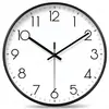 Reloj de pared para sala de estar, diseño elegante y creativo, funcionamiento silencioso, no requiere taladro, con calendario, reloj electrónico de cuarzo simple