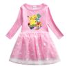 Vestido de Manga Larga para Niña Ropa de Otoño 2025 Primavera y Otoño Nuevo Estilo Estilo Infantil Falda para Bebé Falda de Malla para Niña Primavera