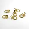 Caja de Regalo Mango Dorado Anillo de Tirar Mango Circular Pequeño Sol Pequeño Mango de Metal Anillo para Colgar Mango de Caja Pequeña de Madera