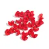 30/paquete color acrílico semicírculo giratorio música para comer agujero goloso cuentas diy cadena de teléfono móvil colgante accesorios venta al por mayor