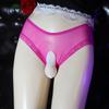 Conjunto jj masculino sexy de uma peça transparente completo Roupa interior Sexy tentação perspectiva respirável bala cuecas separadas