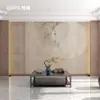Novo estilo chinês sofá de sala de estar de luxo leve papel de parede para parede de fundo de TV elegante retrô parede de sala de chá tecido de parede mural de proteção ambiental