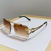 Europa y Estados Unidos explosión transfronteriza doble rayo gafas de sol de adorno para hombre al por mayor tendencia personalizada gafas de sol para mujer
