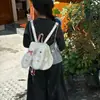 Mochila de Pelúcia com Orelhas de Coelho Infantil para Meninas, Mochila Escolar de Jardim de Infância Super Fofa e Estilosa para Menininhas Saírem