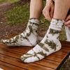 Calcetines de media pantorrilla para Otoño e Invierno para Hombres y Mujeres, Calcetines de Algodón Tie-Dye, Calcetines de Caña Alta, Calcetines Zhujie, Calcetines de Calle Bordados para Mujer, Calcetines de Trabajo