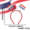 Diadema con banderas del Mundial 2026, accesorio para fiesta y foto