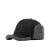 Orejeras de Invierno para Hombre Calentitas Engrosadas Gorra de Béisbol para Hombres de Mediana Edad y Mayores Protección contra el Viento y el Frío Gorra de Pico con Felpa