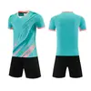 Nuevas camisetas estampadas de verano para niños y estudiantes, uniformes de entrenamiento de fútbol, conjuntos transpirables y absorbentes de sudor de manga corta, personalizables