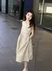 Vestido de Verano Nuevo, Moderno y Elegante para Niñas, Transpirable, Amigable con la Piel, Dulce Estampado Floral