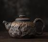 Tetera retro estilo japonés gres cocido en leña tetera de gran capacidad tetera de cerámica kung fu soporte para tetera bandeja para burbujas secas mesa