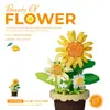 Compatible con Cubierta Antipolvo para Bloques de Construcción Lego, Macetas, Flores de Hibisco, Juguetes de Ensamblaje para Niños, Venta al por Mayor Transfronteriza para el Día de San Valentín