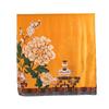 Xale de Gaze com Proteção Solar, Lenço de Seda Elegante e Versátil para Mulheres, Lenço da Moda com Estampa de Plantas e Flores, Estiloso para o Dia a Dia